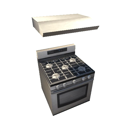 LowPoly Oven A02